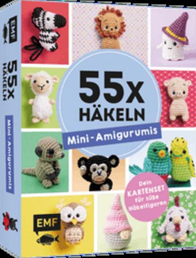 55 x häkeln - Mini-Amigurumis: Dein Kartenset von Wellensittich bis Wichtel