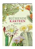 Blühende Kakteen. Wandkalender 2024: Zeichnungen von Toni Gürke