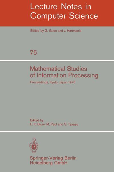 Mathematical Studies of Information Processing
