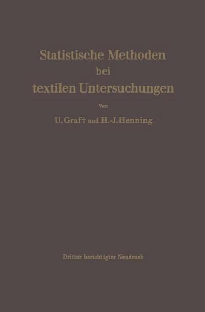 Statistische Methoden bei textilen Untersuchungen
