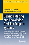 Decision Making and Knowledge Decision Support Systems