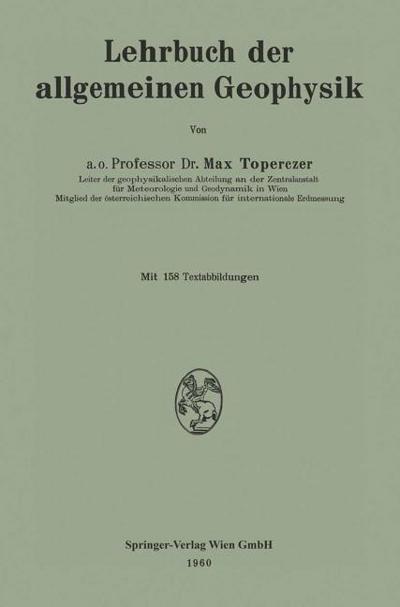 Lehrbuch der allgemeinen Geophysik