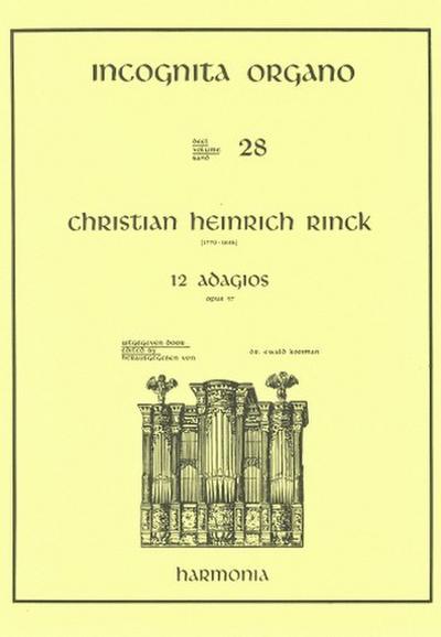 12 Adagios op.57für Orgel