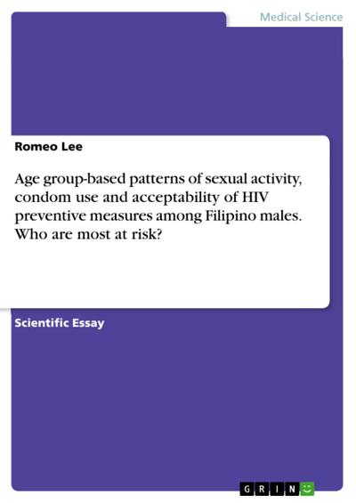 Age group-based patterns of sexual activity, condom use and acceptability of HIV preventive measures among Filipino males. Who are most at risk?