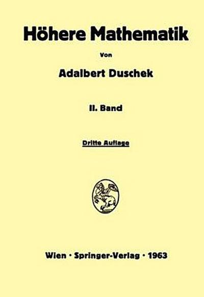 Vorlesungen über höhere Mathematik