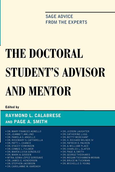 Doctoral StudentOs Advisor and Mentor