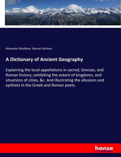 A Dictionary of Ancient Geography