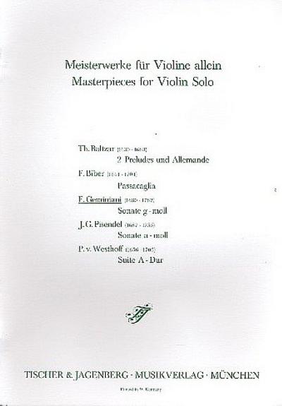 Sonate g-Mollfür Violine