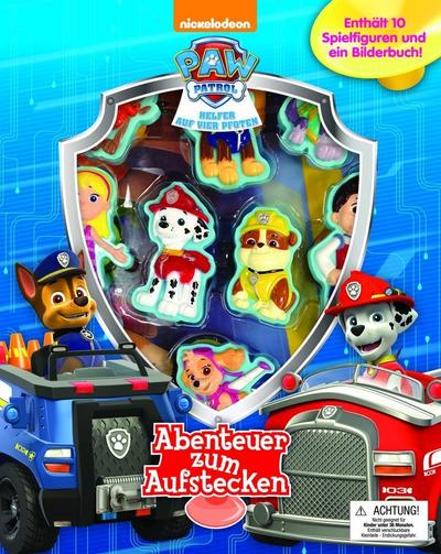 Paw Patrol, Spielbuch + 10 Figuren zum Aufstecken