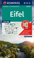 KOMPASS Wanderkarten-Set 833 Eifel (4 Karten) 1:50.000