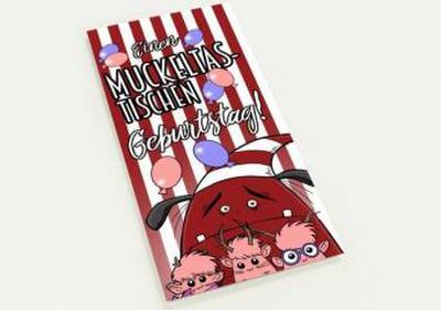 Geburtstagskarten (10er Set) " Die drei Muckeltiere & der Wüterix"