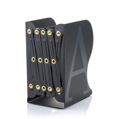 MyLibrary Flexibles A-Z Metall-Buchregal (schwarz)