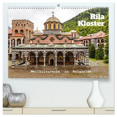 Rila Kloster - Weltkulturerbe in Bulgarien (hochwertiger Premium Wandkalender 2026 DIN A2 quer), Kunstdruck in Hochglanz
