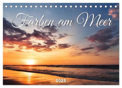 Farben am Meer (Tischkalender 2025 DIN A5 quer), CALVENDO Monatskalender