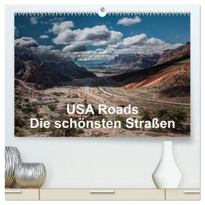 USA Roads (hochwertiger Premium Wandkalender 2026 DIN A2 quer), Kunstdruck in Hochglanz