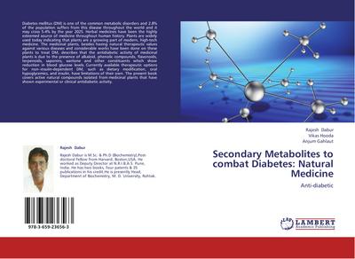 Secondary Metabolites to combat Diabetes: Natural Medicine