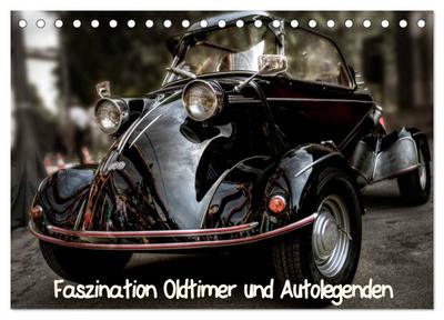 Faszination Oldtimer und Autolegenden (Tischkalender 2024 DIN A5 quer), CALVENDO Monatskalender