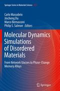 Molecular Dynamics Simulations of Disordered Materials