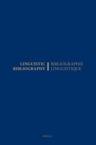 Linguistic Bibliography for the Year 2000 / Bibliographie Linguistique de l’Année 2000