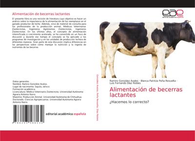 Alimentación de becerras lactantes