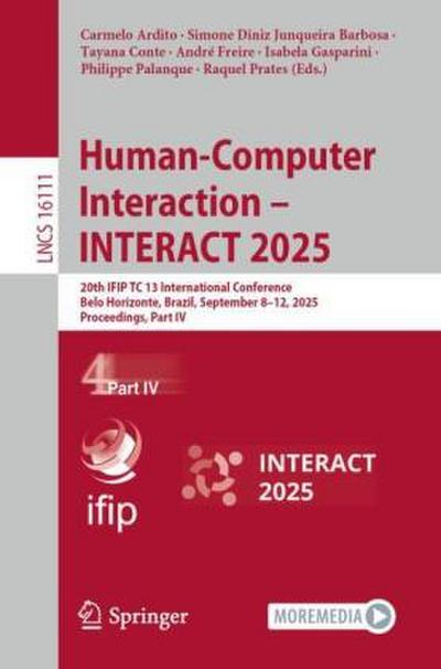 Human-Computer Interaction - INTERACT 2025