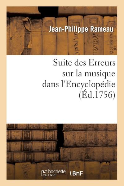 Suite Des Erreurs Sur La Musique Dans l’Encyclopédie