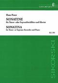 Sonatine op.36,3 für Tenorblockflöte(Sopranblockflöte) und Klavier