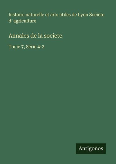 Annales de la societe