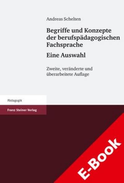 Begriffe und Konzepte der berufspädagogischen Fachsprache - Eine Auswahl