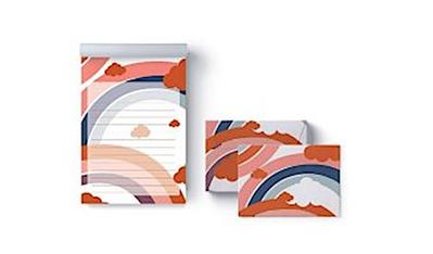 Briefpapier-Set Wolken mit Umschlägen