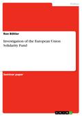 Investigation of the European Union Solidarity Fund