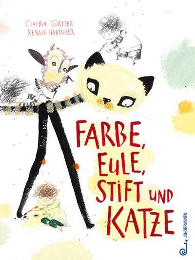 Gürlter, C: Farbe, Eule, Stift und Katze