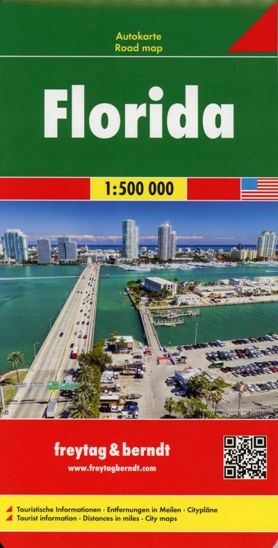 Florida, Autokarte 1:500.000