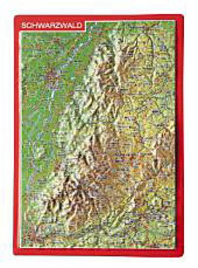 Reliefpostkarte Schwarzwald