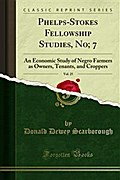 Phelps-Stokes Fellowship Studies, No; 7