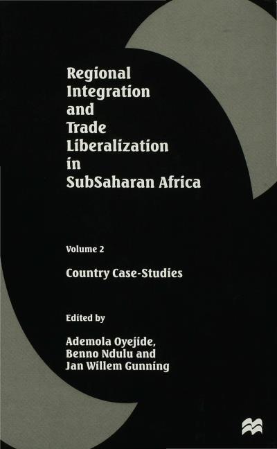 Regional Integration and Trade Liberalization in SubSaharan Africa