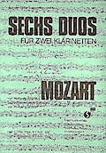 6 Duos Band 2 3 Duos KV160anh.für 2 Klarinetten