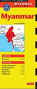 Myanmar Travel Map Fourth Edition