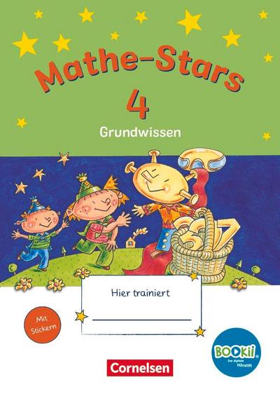 Mathe-Stars - Grundwissen - BOOKii-Ausgabe - 4. Schuljahr. Übungsheft mit Lösungen