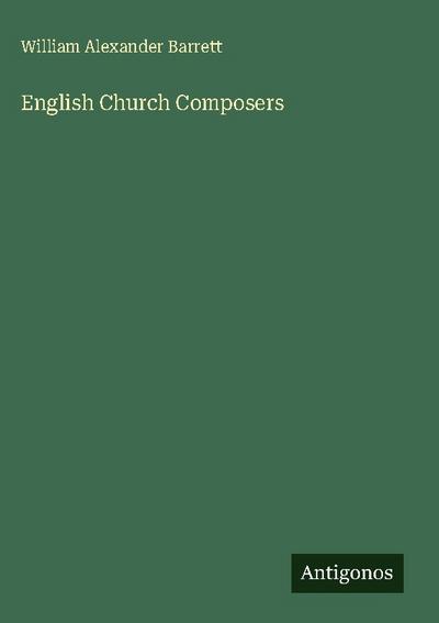 English Church Composers