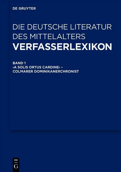 Verfasserlexikon - Die deutsche Literatur des Mittelalters, 11 Teile