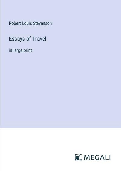 Essays of Travel