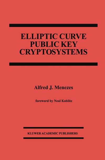 Elliptic Curve Public Key Cryptosystems