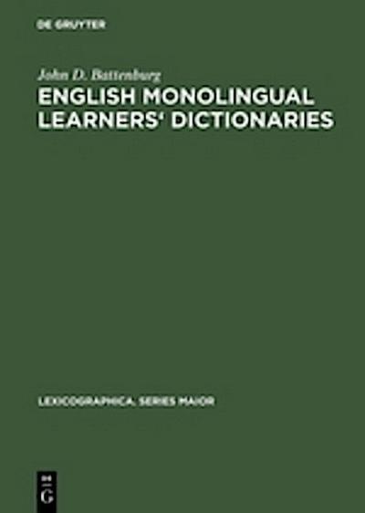 English monolingual learners’ dictionaries