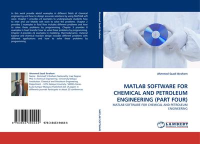 MATLAB SOFTWARE FOR CHEMICAL AND PETROLEUM ENGINEERING (PART FOUR)