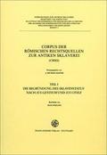 Corpus der römischen Rechtsquellen zur Sklaverei 1