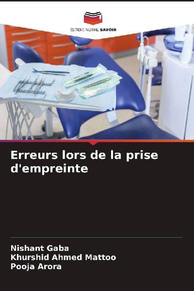 Erreurs lors de la prise d’empreinte