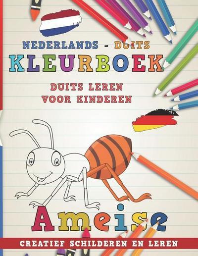Kleurboek Nederlands - Duits I Duits Leren Voor Kinderen I Creatief Schilderen En Leren