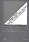 Nun ich singe Gott ich kniefür 4 Stimmen, Streicher und Bc