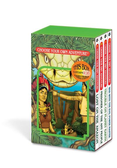 Choose Your Own Adventure 4-Book Boxed Set #3 (Lost on the Amazon, Prisoner of the Ant People, Trouble on Planet Earth, War with the Evil Power Master)